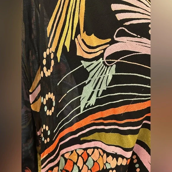 Free People “Beneath the Sea” Batman Wing Top Blouse - Picture 12 of 16